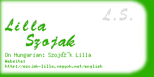lilla szojak business card
